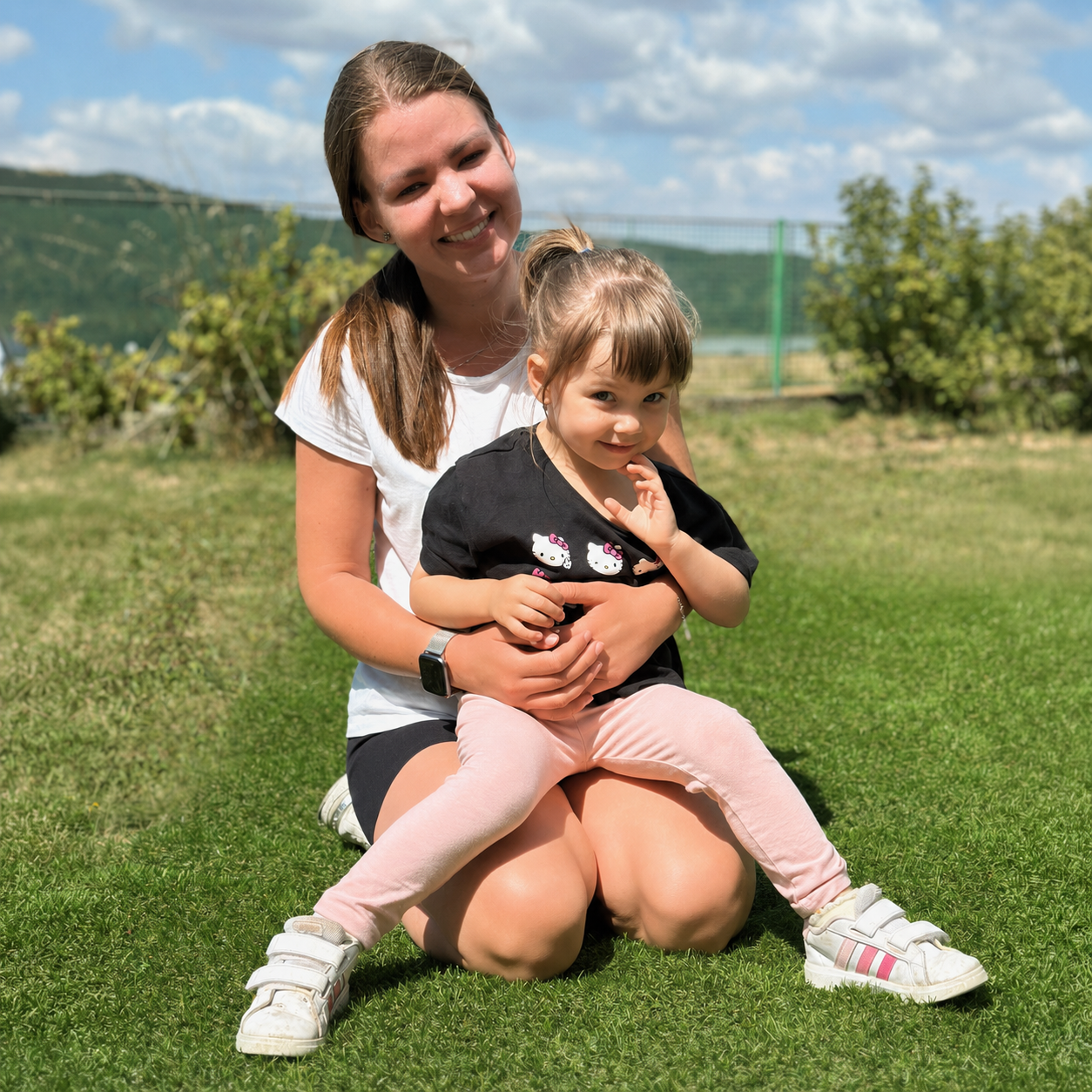 Aneta, pečuje o děti